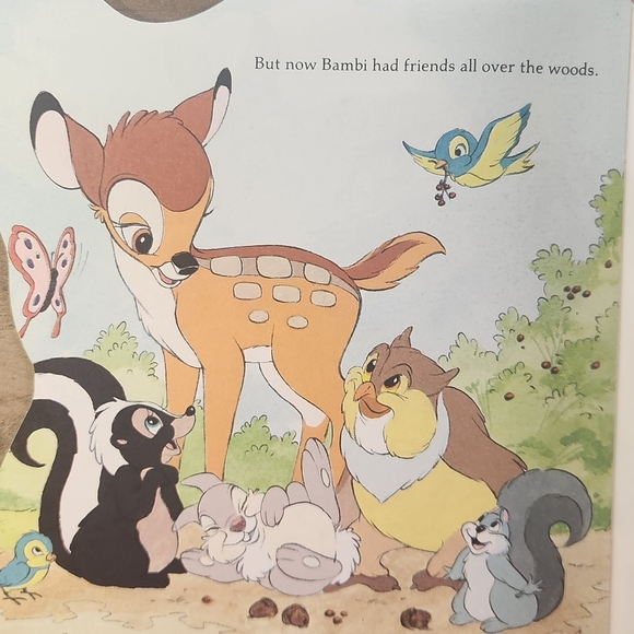 Disney Bambi Book and Puzzle 1987 - Picture 7 of 11
